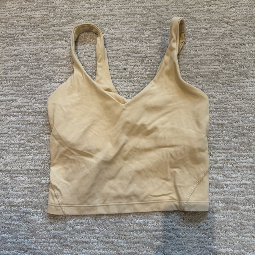 LULULEMON ALIGN Cream Tank Top SIZE 4